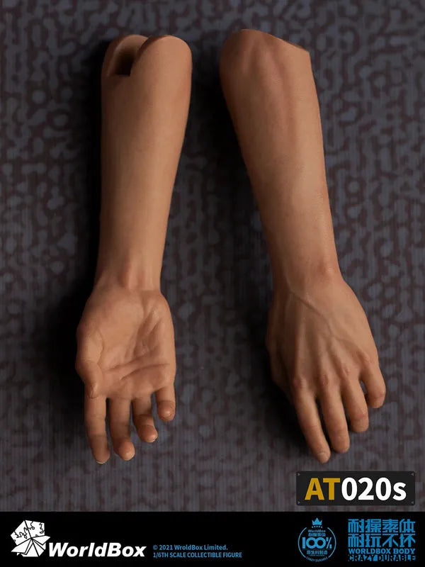 1/6 Male Body Universal Specifications Combined Forearmㅤ – WorldBox – ActionFigureBrasil
