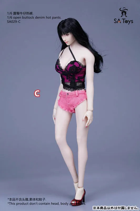 1/6 Open Buttock Denim Hot Pants C (DOLL ACCESSORY)ㅤ – SA TOYS – ActionFigureBrasil