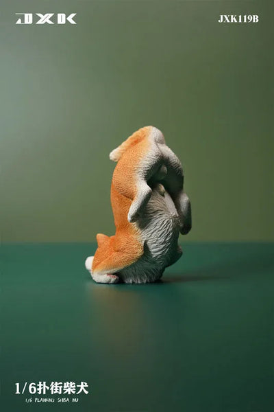 1/6 Planking Shiba Inu Bㅤ – JXK Studio – ActionFigureBrasil — com base expositora