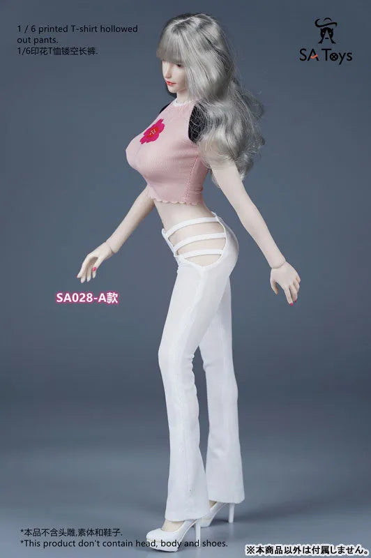 1/6 Print T-shirt Hollowood Out Pants A (DOLL ACCESSORY)ㅤ – SA TOYS – ActionFigureBrasil