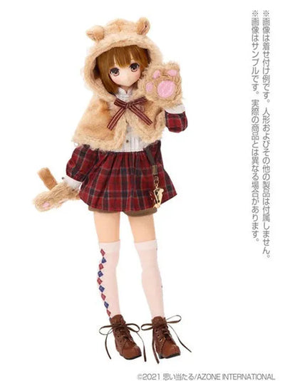 1/6 Pure Neemo Wear Komorebimori's Clothing Shop PNXS "Nezumi-san no Odekake Cape" Set Beige x Bordeaux (DOLL ACCESSORY)ㅤ – Azone International – ActionFigureBrasil