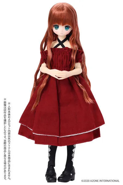 1/6 Pure Neemo Wear PNM Bust Shirring One-piece Dress Set Bordeaux (DOLL ACCESSORY)ㅤ – Azone International – ActionFigureBrasil