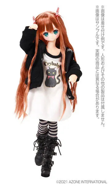 1/6 Pure Neemo Wear PNM Polka Dots Cat Ear Hoodie Black (DOLL ACCESSORY)ㅤ – Azone International – ActionFigureBrasil