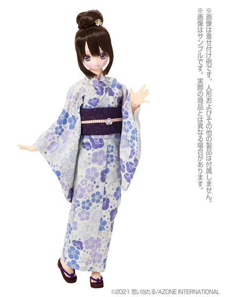 1/6 Pure Neemo Wear PNM Yukata set -Fairy Primrose- Light Bluish Purple (DOLL ACCESSORY)ㅤ – Azone International – ActionFigureBrasil