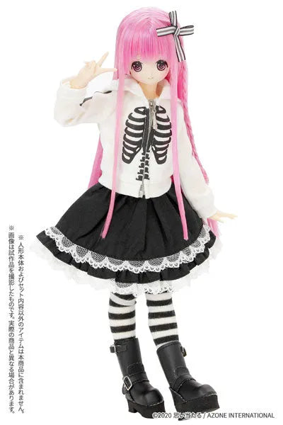 1/6 Pure Neemo Wear PNS Bone Skeleton Hoodie II White (DOLL ACCESSORY)ㅤ – Azone International – ActionFigureBrasil
