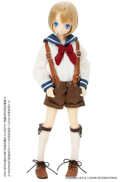 1/6 Pure Neemo Wear PNXS Sailor Ribbon Blouse II Blue x Bordeaux (DOLL ACCESSORY)ㅤ – Azone International – ActionFigureBrasil
