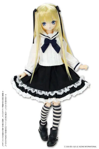 1/6 Pure Neemo Wear PNXS Sailor Ribbon Blouse II White x Navy (DOLL ACCESSORY)ㅤ – Azone International – ActionFigureBrasil — ângulo diferente