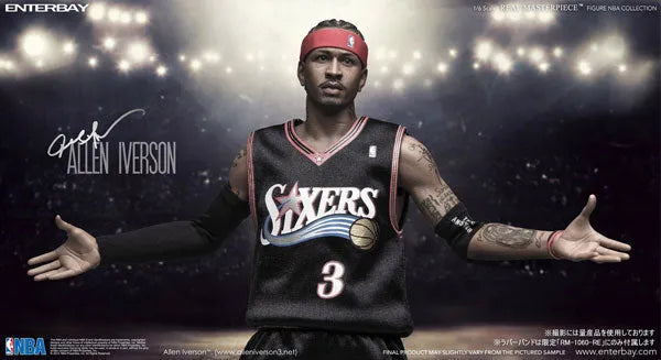1/6 Real Masterpiece Collectible Figure / NBA Collection: Allen Iversonㅤ – Enterbay – ActionFigureBrasil
