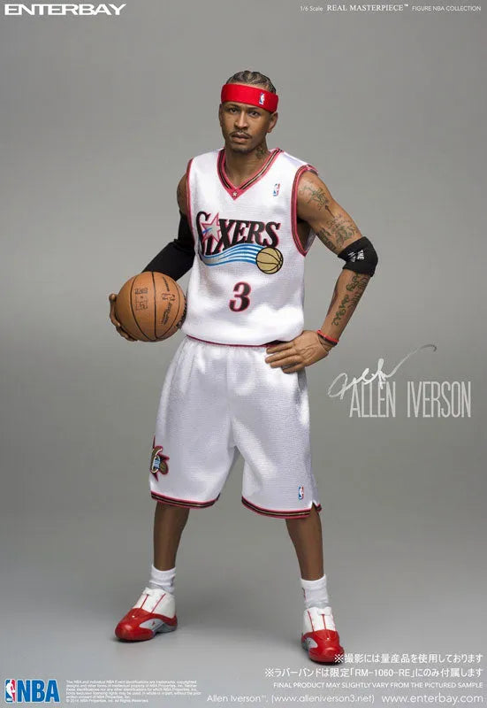 1/6 Real Masterpiece Collectible Figure / NBA Collection: Allen Iversonㅤ – Enterbay – ActionFigureBrasil
