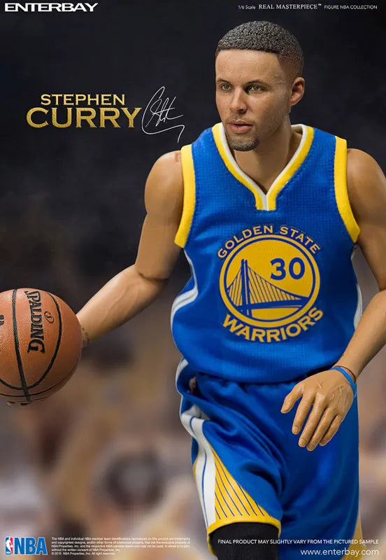 1/6 Real Masterpiece Collectible Figure - NBA Collection: Stephen Curryㅤ – Enterbay – ActionFigureBrasil