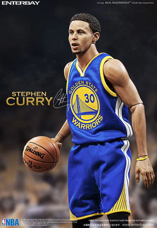 1/6 Real Masterpiece Collectible Figure - NBA Collection: Stephen Curryㅤ – Enterbay – ActionFigureBrasil