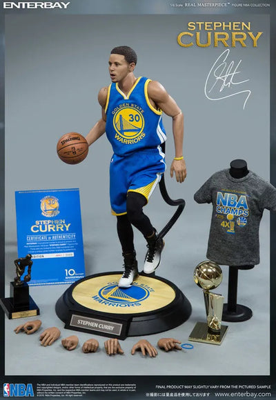1/6 Real Masterpiece Collectible Figure - NBA Collection: Stephen Curryㅤ – Enterbay – ActionFigureBrasil — acessórios