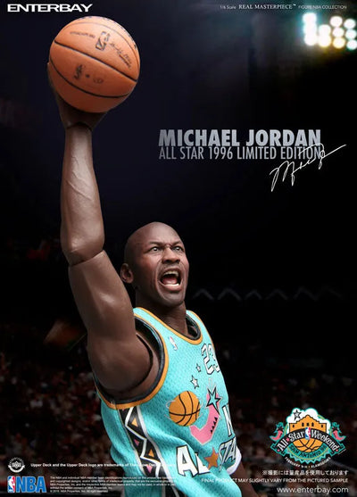 1/6 Real Masterpiece Michael Jordan All-Star Game 1996 Limited Editionㅤ – Enterbay – ActionFigureBrasil — ângulo diferente