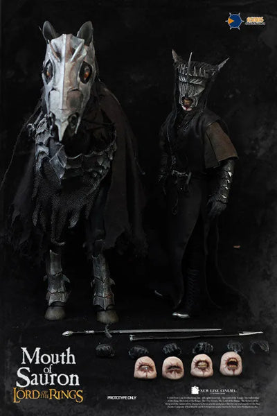 1/6 Scale Action Figure - The Lord of the Rings: Mouth of Sauronㅤ – Asmus Toys – ActionFigureBrasil — com base expositora