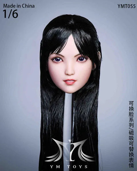 1/6 Sexy Beauty Head 55 w/Alternative Face Partㅤ – YM Toys – ActionFigureBrasil