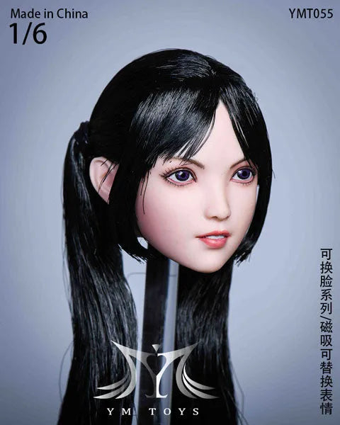 1/6 Sexy Beauty Head 55 w/Alternative Face Partㅤ – YM Toys – ActionFigureBrasil