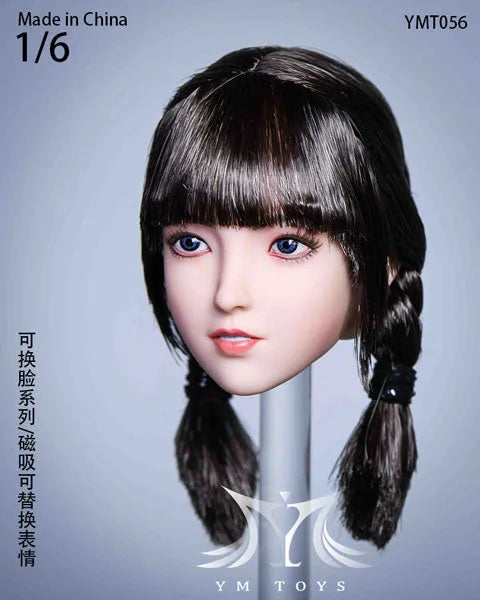1/6 Sexy Beauty Head 56 w/Alternative Face Partㅤ – YM Toys – ActionFigureBrasil