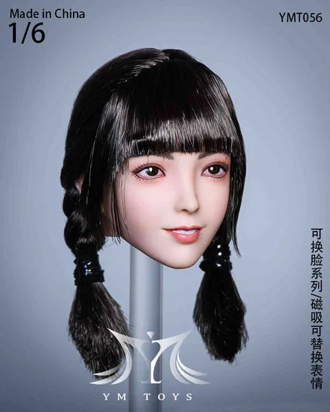 1/6 Sexy Beauty Head 56 w/Alternative Face Partㅤ – YM Toys – ActionFigureBrasil