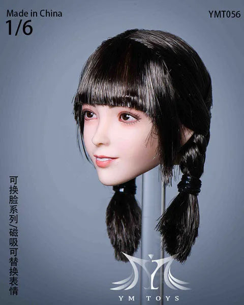 1/6 Sexy Beauty Head 56 w/Alternative Face Partㅤ – YM Toys – ActionFigureBrasil