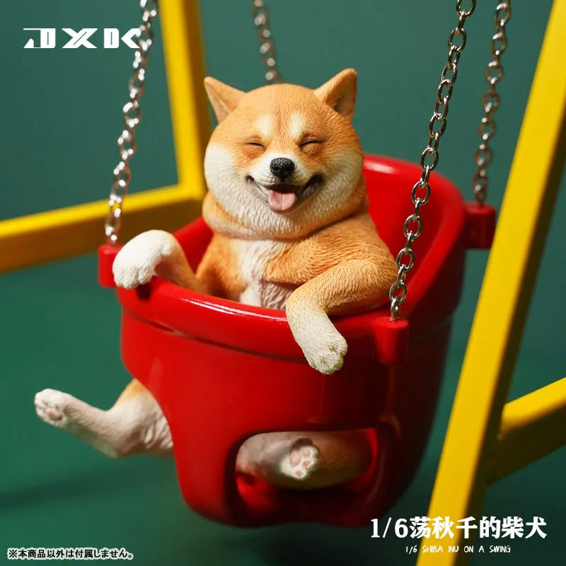1/6 Shiba Inu Playing on a Swing A1ㅤ – JXK Studio – ActionFigureBrasil