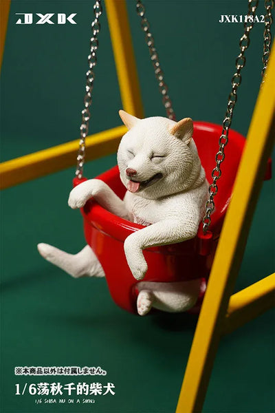 1/6 Shiba Inu Playing on a Swing A2ㅤ – JXK Studio – ActionFigureBrasil — ângulo diferente