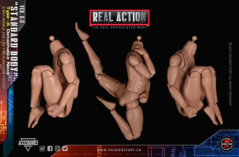 1/6 Standard Body Type A Detachable Neckㅤ – Soldier Story – ActionFigureBrasil