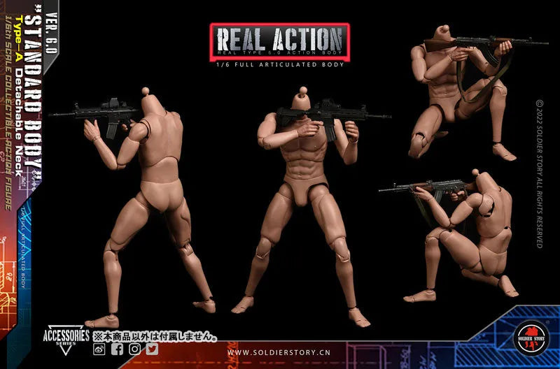 1/6 Standard Body Type A Detachable Neckㅤ – Soldier Story – ActionFigureBrasil