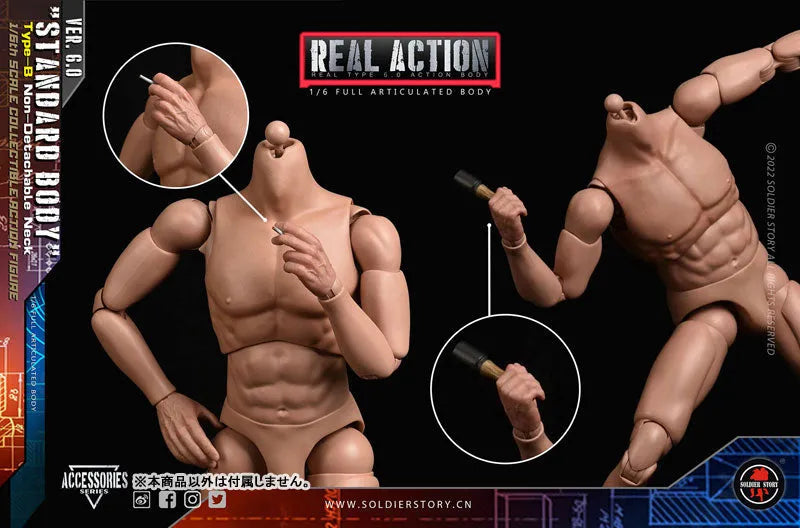 1/6 Standard Body Type B Combined Neckㅤ – Soldier Story – ActionFigureBrasil