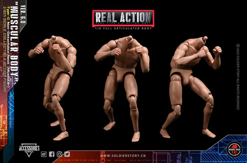 1/6 Standard Body Type C Combined Neck Muscularㅤ – Soldier Story – ActionFigureBrasil