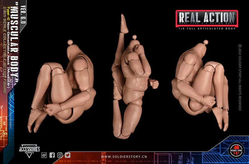 1/6 Standard Body Type C Combined Neck Muscularㅤ – Soldier Story – ActionFigureBrasil