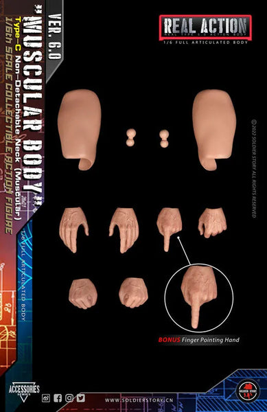 1/6 Standard Body Type C Combined Neck Muscularㅤ – Soldier Story – ActionFigureBrasil — acessórios
