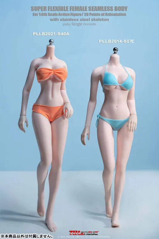 1/6 Super Flexible Female Seamless Body Pale Large Bust Tall/Slender Body Ankles Seamless S40Aㅤ – TBLeague – ActionFigureBrasil