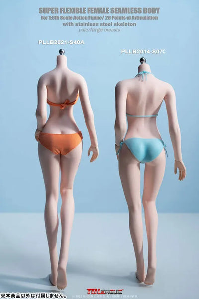 1/6 Super Flexible Female Seamless Body Pale Large Bust Tall/Slender Body Ankles Seamless S40Aㅤ – TBLeague – ActionFigureBrasil — detalhe do produto