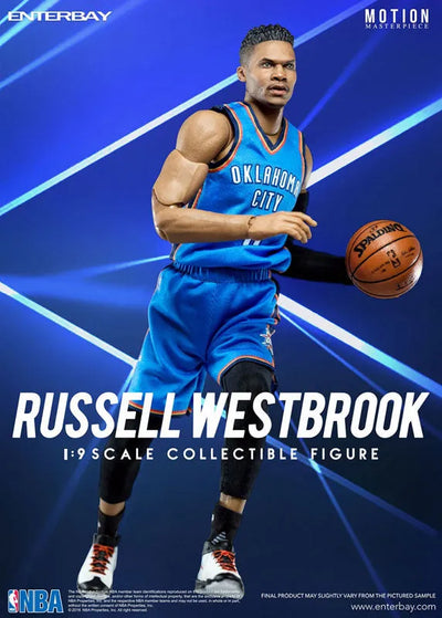 1/9 Motion Masterpiece Collectible Figure - NBA Collection: Russell Westbrook MM-1203ㅤ – Enterbay – ActionFigureBrasil — ângulo diferente