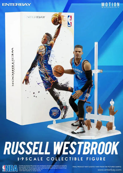 1/9 Motion Masterpiece Collectible Figure - NBA Collection: Russell Westbrook MM-1203ㅤ – Enterbay – ActionFigureBrasil — embalagem