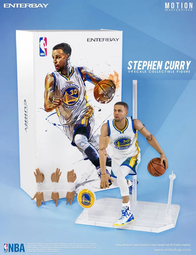 1/9 Motion Masterpiece Collectible Figure / NBA Collection: Stephen Curry MM-1201ㅤ – Enterbay – ActionFigureBrasil — com base expositora