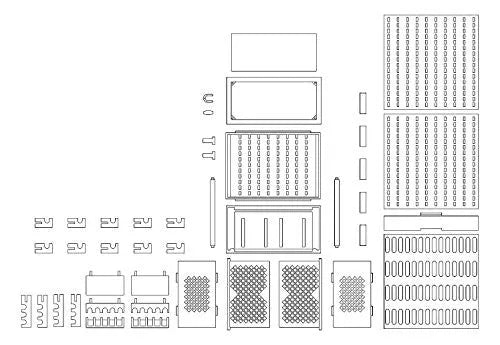 1inch - Little Armory LD002 - Gun Rack A - 1/12 (Tomytec)ㅤ – Tomytec – ActionFigureBrasil