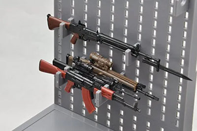 1inch - Little Armory LD002 - Gun Rack A - 1/12 (Tomytec)ㅤ – Tomytec – ActionFigureBrasil — ângulo diferente