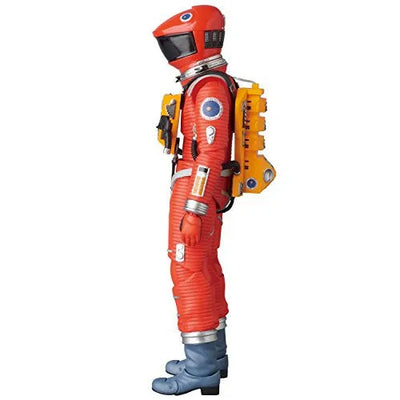 2001: A Space Odyssey - Mafex No.034 - Space Suit - Orange ver. (Medicom Toy)ㅤ – Medicom Toy – ActionFigureBrasil — com base expositora