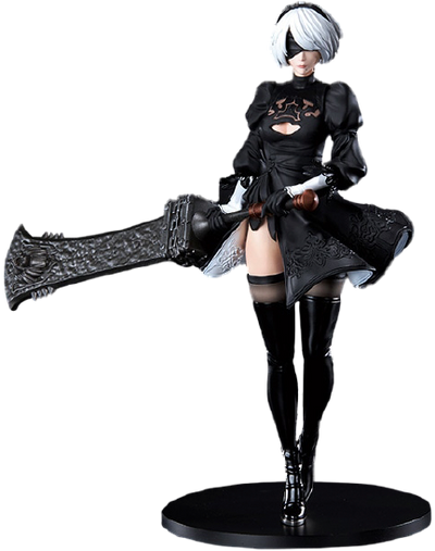 2B (YoRHa No.2 Type B) – Square Enix – ActionFigure Brasil — ângulo diferente