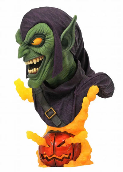 3D Legends / Marvel Comics: Green Goblin Bustㅤ – Diamond Select Toys – ActionFigureBrasil — detalhe do produto