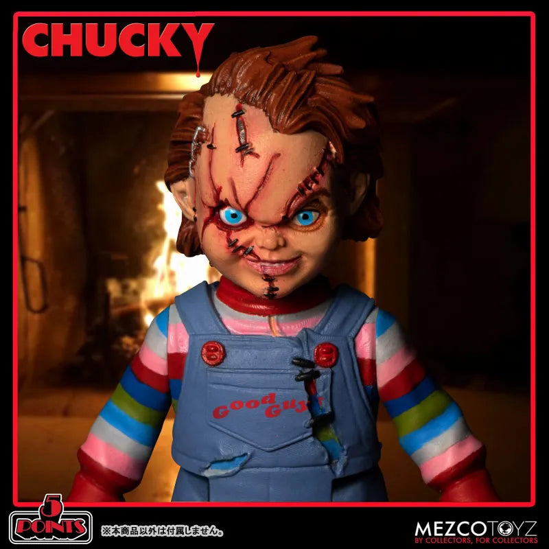 5 Point / Child's Play Series: Chucky Action Figure Deluxe Setㅤ – Mezco – ActionFigureBrasil