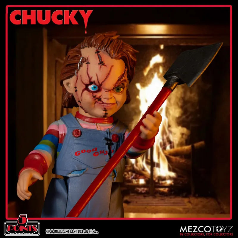 5 Point / Child's Play Series: Chucky Action Figure Deluxe Setㅤ – Mezco – ActionFigureBrasil
