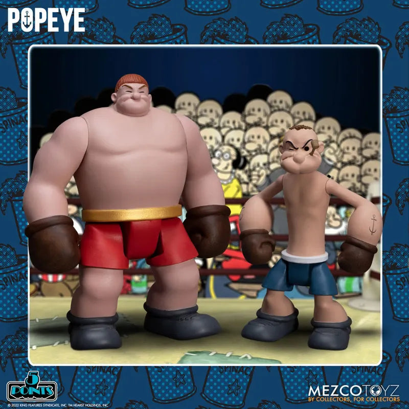 5-Point / Popeye: Popeye & Oxheart 3.75 Inch Action Figure Setㅤ – Mezco – ActionFigureBrasil
