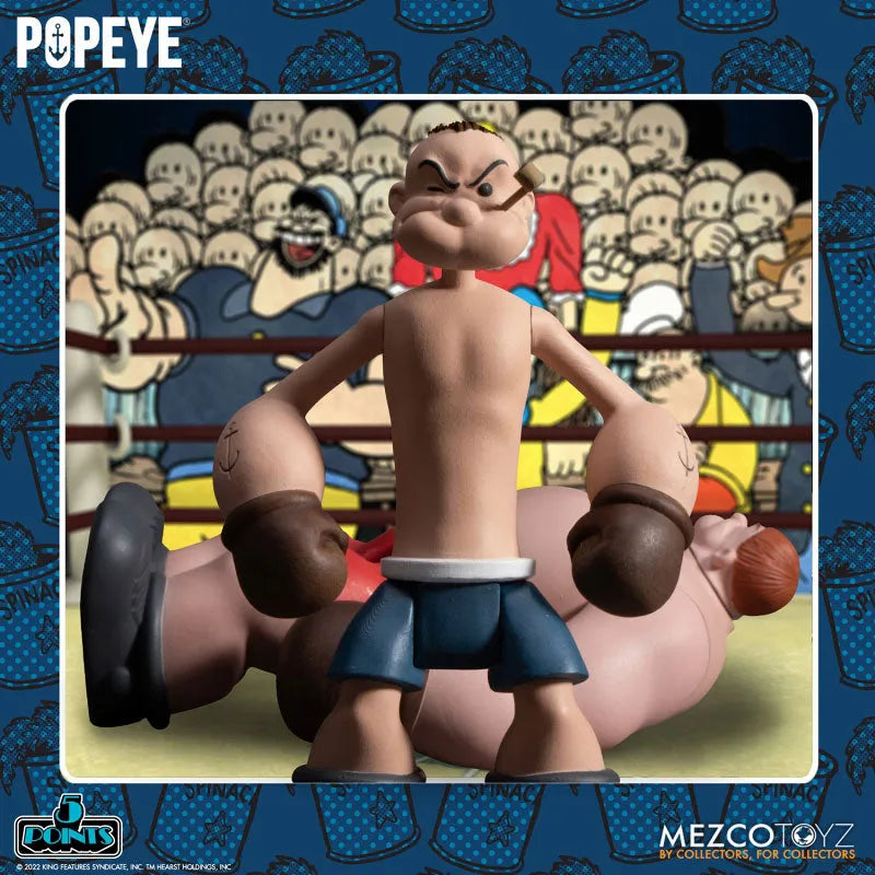 5-Point / Popeye: Popeye & Oxheart 3.75 Inch Action Figure Setㅤ – Mezco – ActionFigureBrasil
