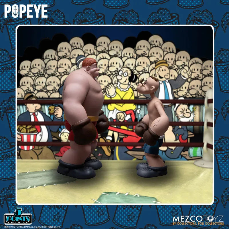 5-Point / Popeye: Popeye & Oxheart 3.75 Inch Action Figure Setㅤ – Mezco – ActionFigureBrasil