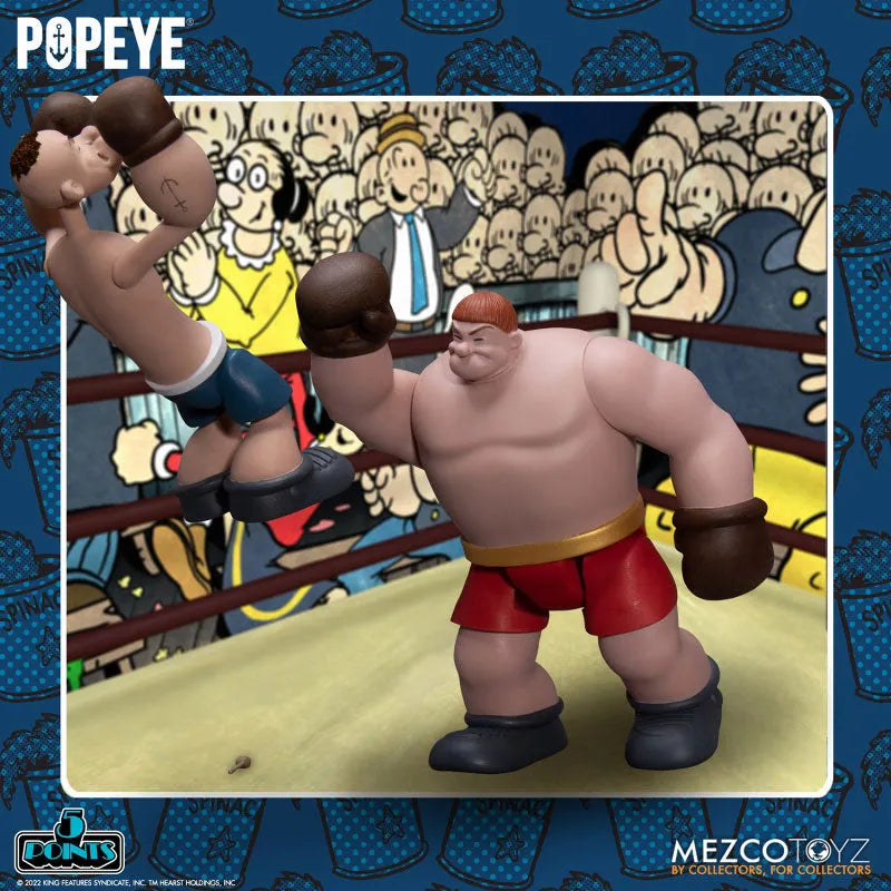 5-Point / Popeye: Popeye & Oxheart 3.75 Inch Action Figure Setㅤ – Mezco – ActionFigureBrasil