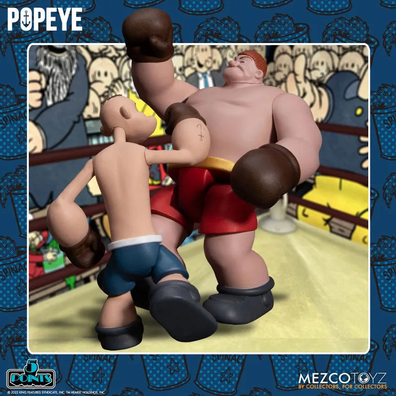 5-Point / Popeye: Popeye & Oxheart 3.75 Inch Action Figure Setㅤ – Mezco – ActionFigureBrasil