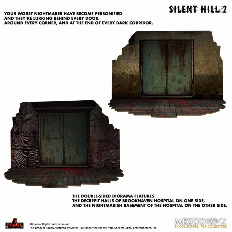 5 Point Silent Hill 2 Red Pyramid Thing & Bubble Head Nurse 3.75 Inch Action Figure Deluxe Setㅤ – Mezco – ActionFigureBrasil