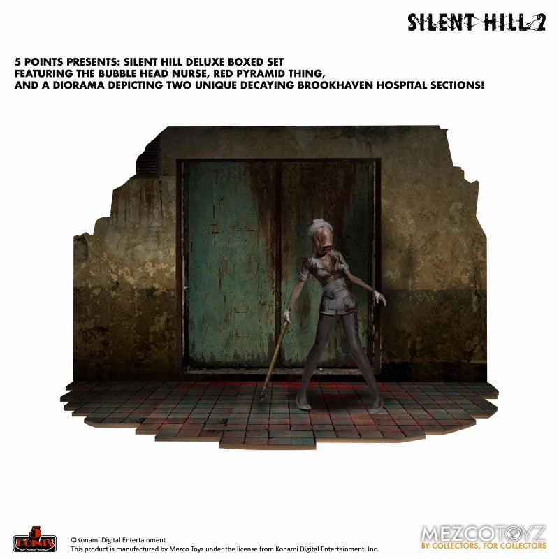 5 Point Silent Hill 2 Red Pyramid Thing & Bubble Head Nurse 3.75 Inch Action Figure Deluxe Setㅤ – Mezco – ActionFigureBrasil
